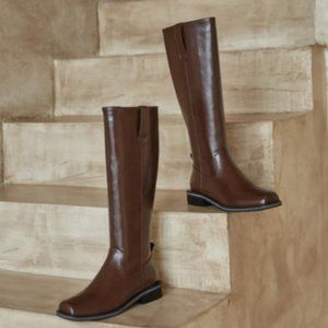 Knee high leather boots